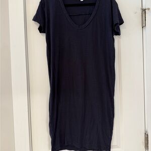 James Perse Cotton Tshirt dress - navy